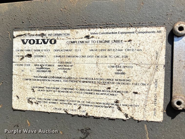 image for item DT0143 2006 Volvo EC360BLC excavator