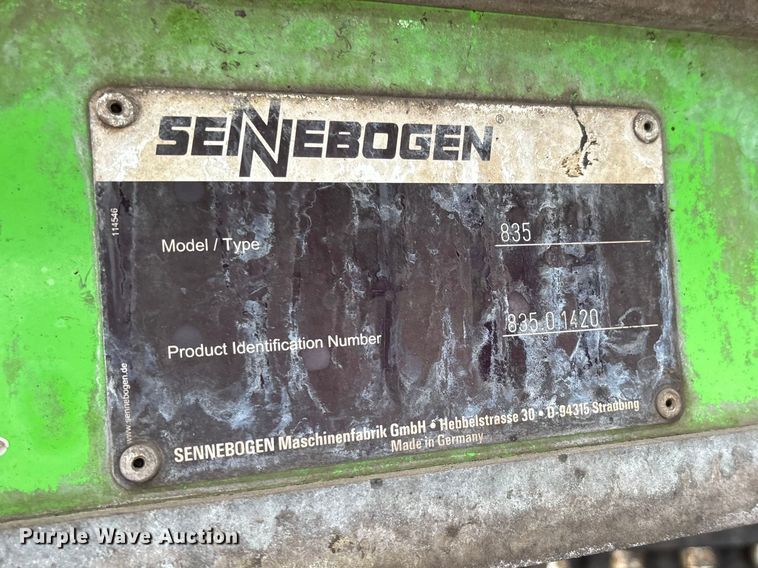 image for item DT0216 2012 Sennebogen 835 material handler