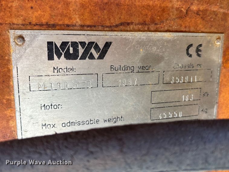 image for item DT0219 1998 Moxy MT30 X articulated haul truck