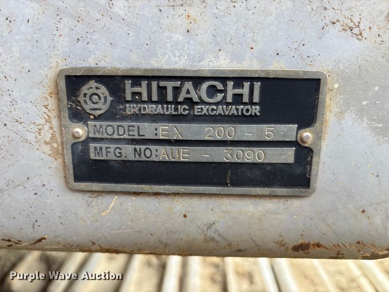 image for item DT2892 Hitachi EX200 excavator