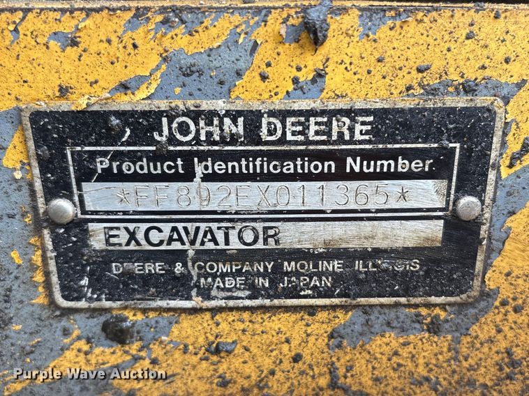 image for item DT2893 1995 John Deere 892ELC excavator