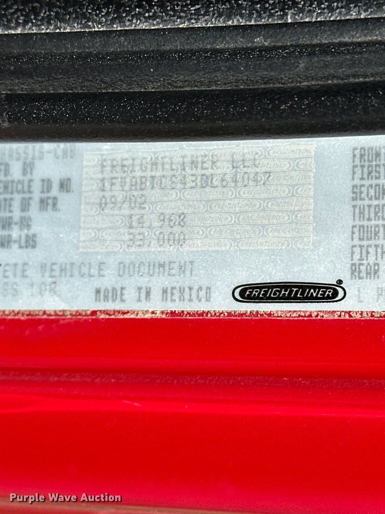 image for item DV0904 2003 International FL70 dump truck