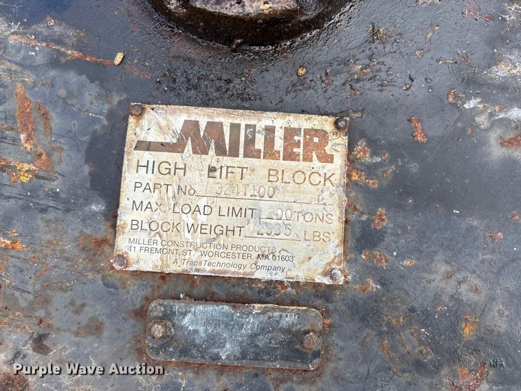 image for item DV4267 Miller crane block and hook