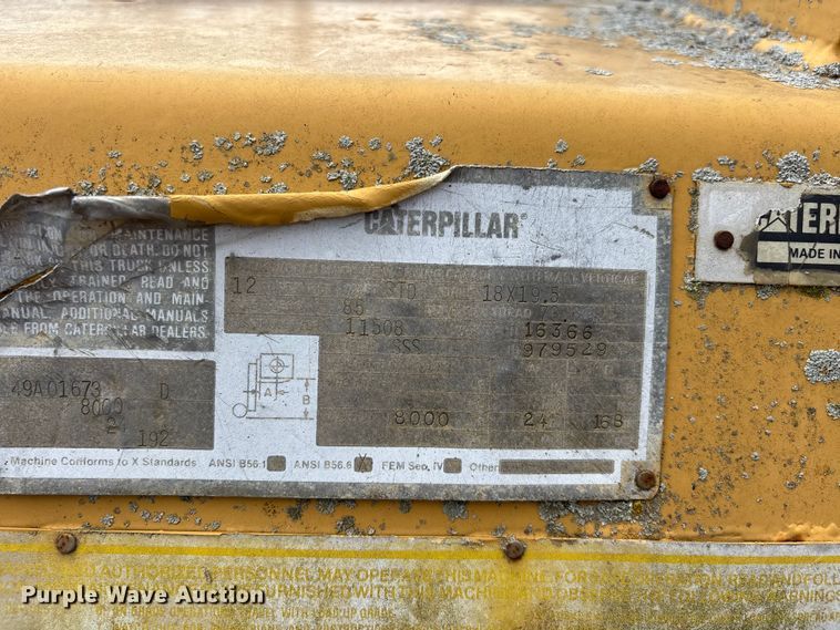 image for item DV4275 Caterpillar R80 forklift