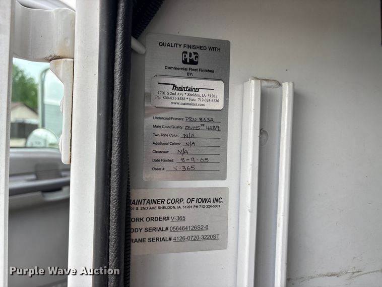 image for item DV8501 2006 Ford F650 Super Duty utility / service truck