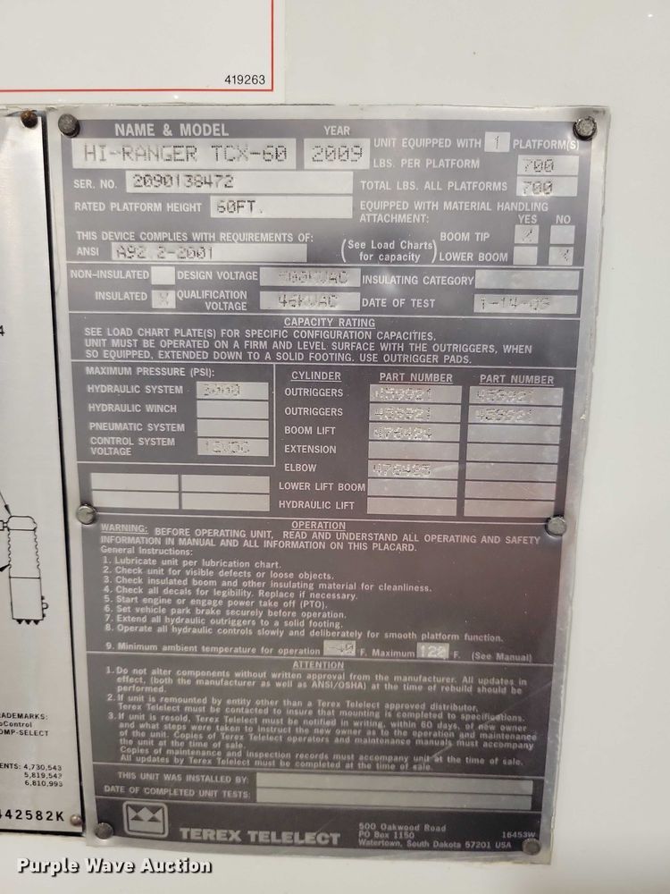 image for item DZ7032 2017 Freightliner Business Class M2 bucket truck