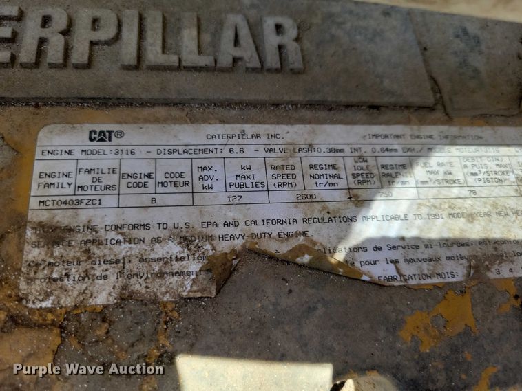 image for item DZ7063 1991 GMC Topkick dump truck