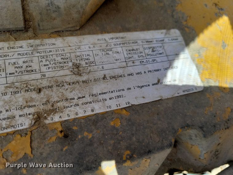 image for item DZ7063 1991 GMC Topkick dump truck