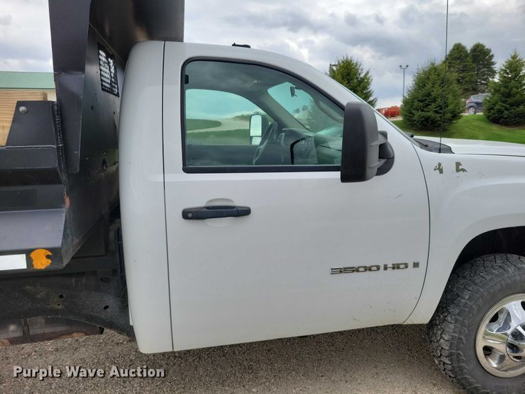 image for item DZ7075 2008 GMC Sierra 3500HD dump bed pickup truck