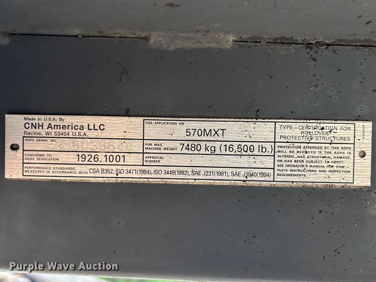 image for item EA4763 2007 Case 570 MXT landscape tractor