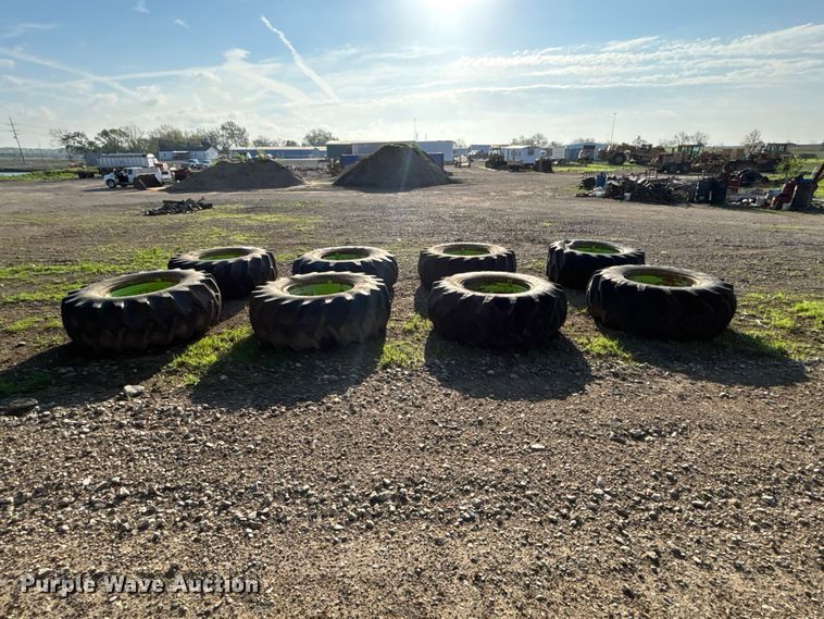 image for item EA4795 (8) 23.1-34 tires and wheels