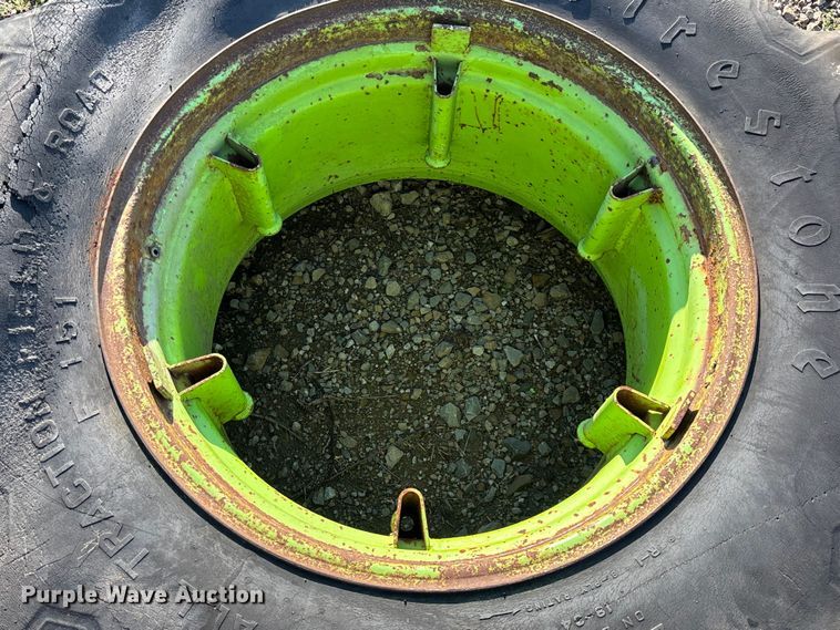 image for item EA4795 (8) 23.1-34 tires and wheels