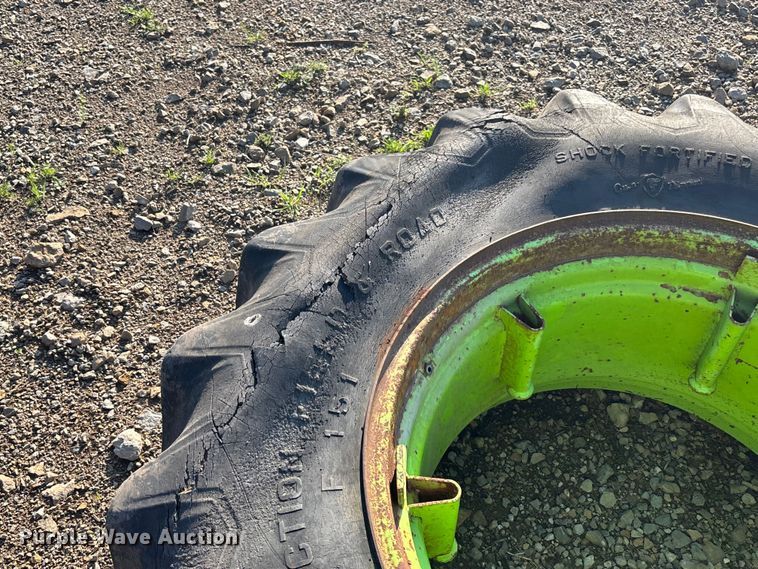 image for item EA4795 (8) 23.1-34 tires and wheels