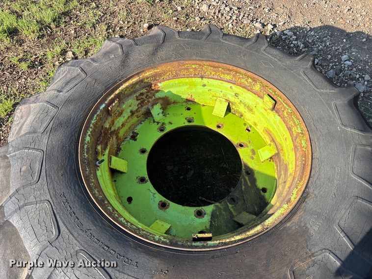 image for item EA4795 (8) 23.1-34 tires and wheels