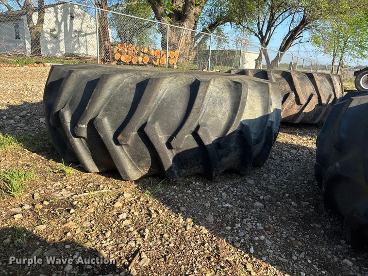 image for item EA4795 (8) 23.1-34 tires and wheels