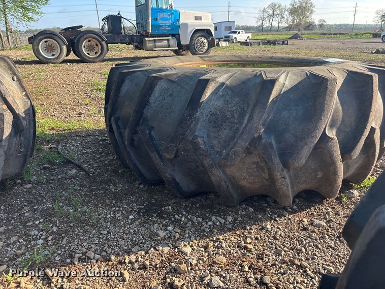image for item EA4795 (8) 23.1-34 tires and wheels