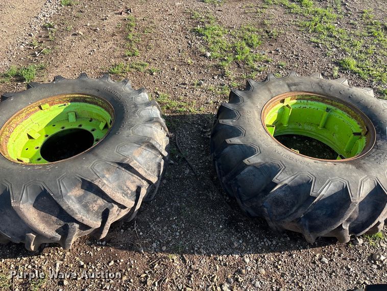image for item EA4795 (8) 23.1-34 tires and wheels