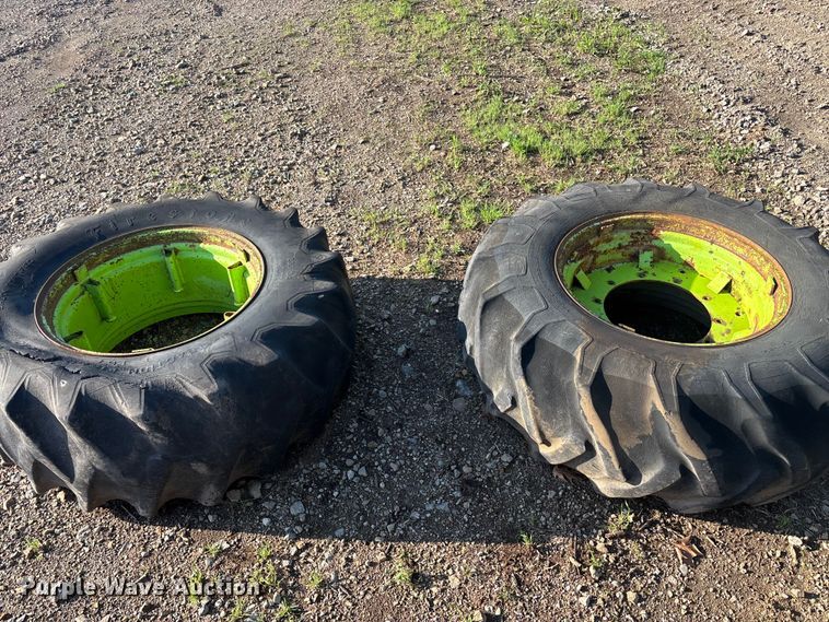 image for item EA4795 (8) 23.1-34 tires and wheels
