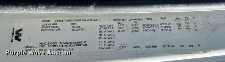 image for item EA7218 2021 Western Star 4700 volumetric concrete mixer truck