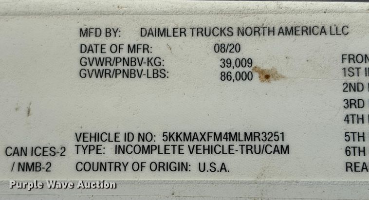 image for item EA7218 2021 Western Star 4700 volumetric concrete mixer truck