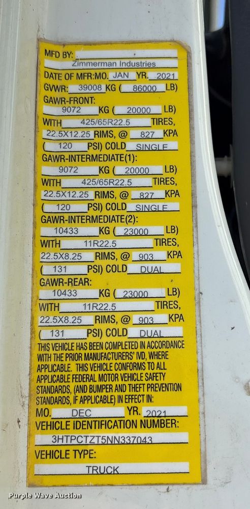 image for item EA7219 2022 International HX620 volumetric concrete mixer truck