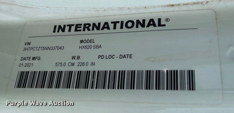 image for item EA7219 2022 International HX620 volumetric concrete mixer truck