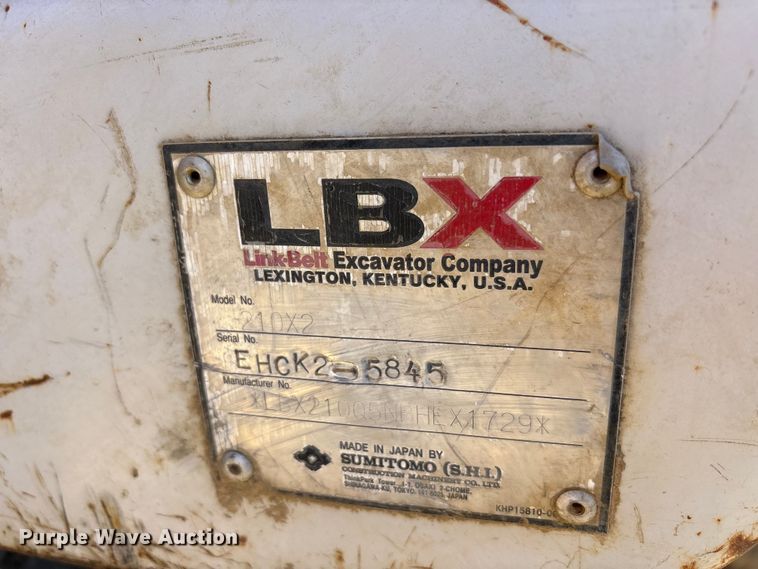 image for item EA7958 Link-Belt 210X2 excavator