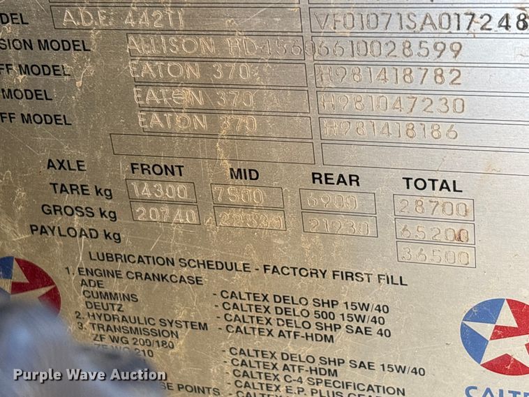 image for item EA7967 1999 Bell B40C articulated haul truck