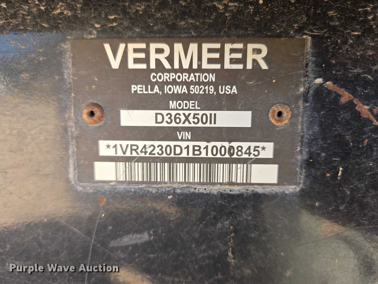 image for item EB1403 2011 Vermeer D36X50 Series II directional boring unit