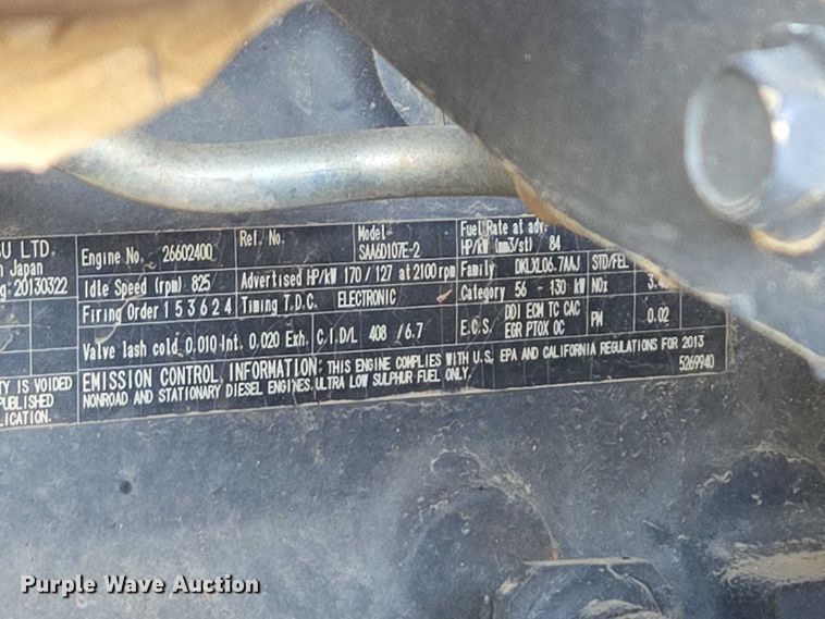 image for item EB1408 2014 Komatsu WA320-7 wheel loader