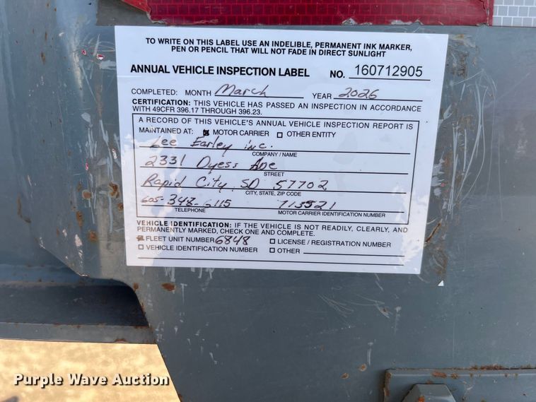 image for item EB1409 2008 Smith Co side dump trailer