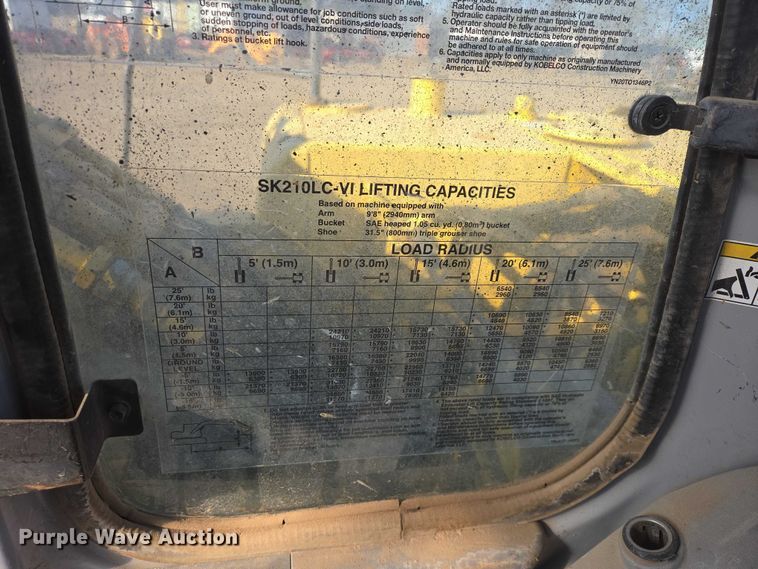 image for item EB1421 2006 Kobelco SK210LC excavator