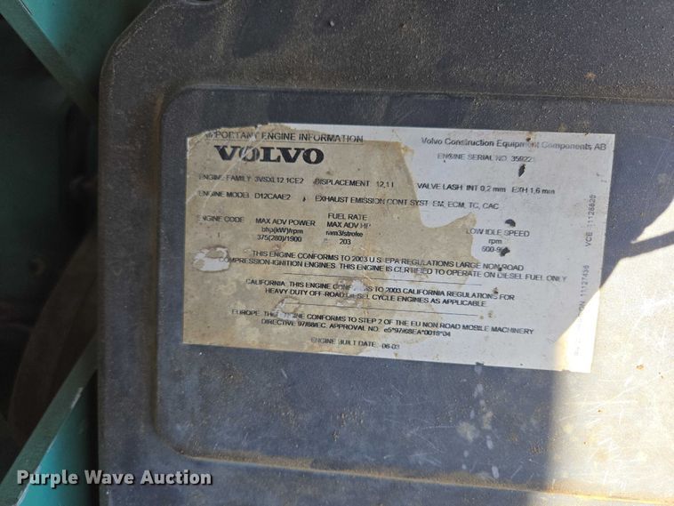image for item EB1424 2003 Volvo A40D articulated haul truck