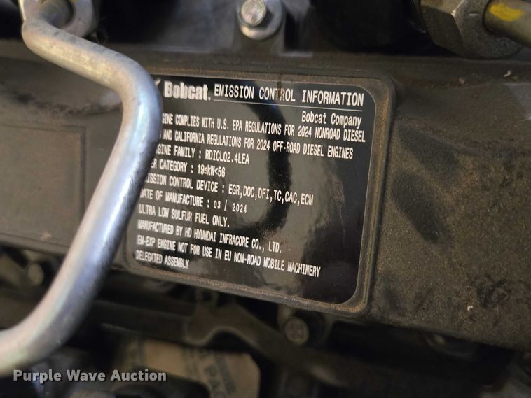 image for item EB1425 2020 Bobcat T76 tracked skid steer loader