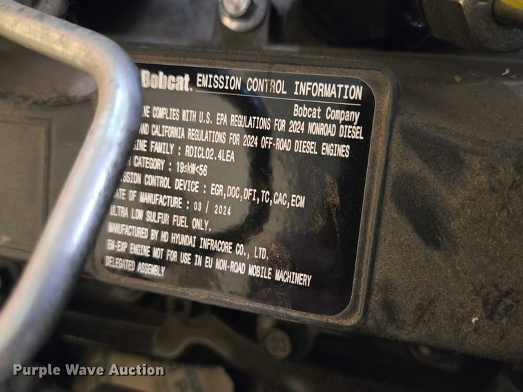 image for item EB1425 2020 Bobcat T76 tracked skid steer loader