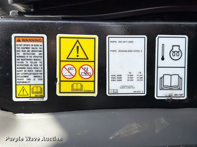 image for item ED5206 2022 Caterpillar 938M wheel loader