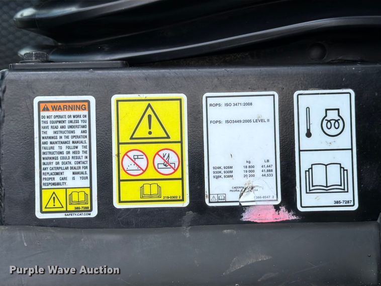 image for item ED5207 2022 Caterpillar 938M wheel loader