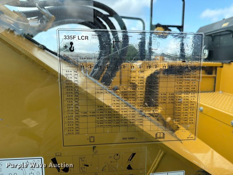 image for item ED5209 2021 Caterpillar 335F L CR excavator