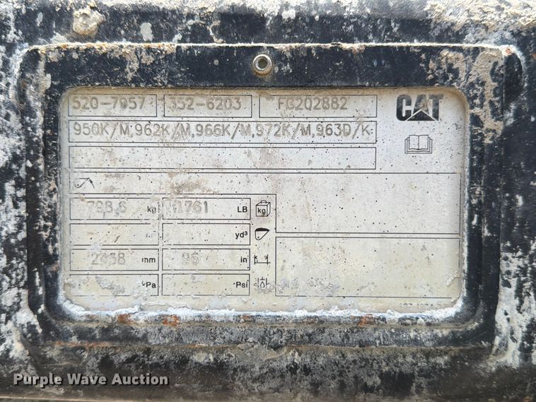 image for item ED5210 2022 Caterpillar 972M wheel loader