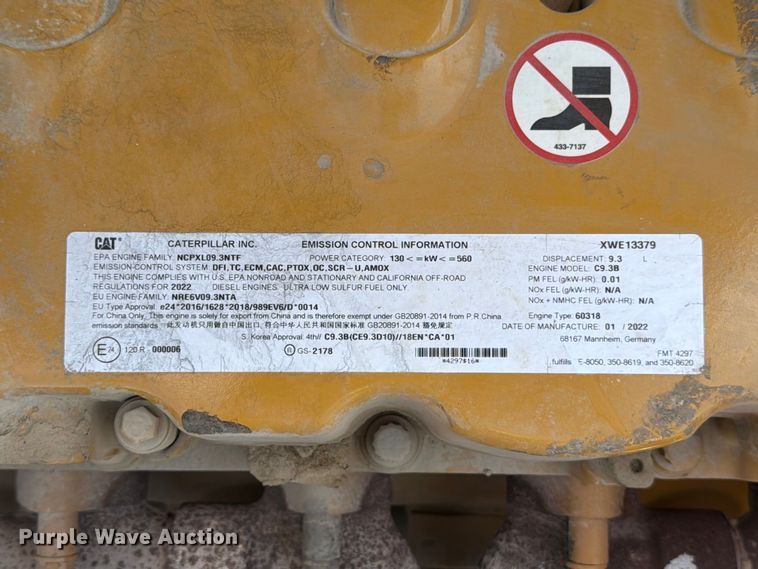 image for item ED5212 2022 Caterpillar 336 excavator