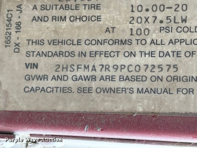 image for item ED5215 1993 International 9200 water truck