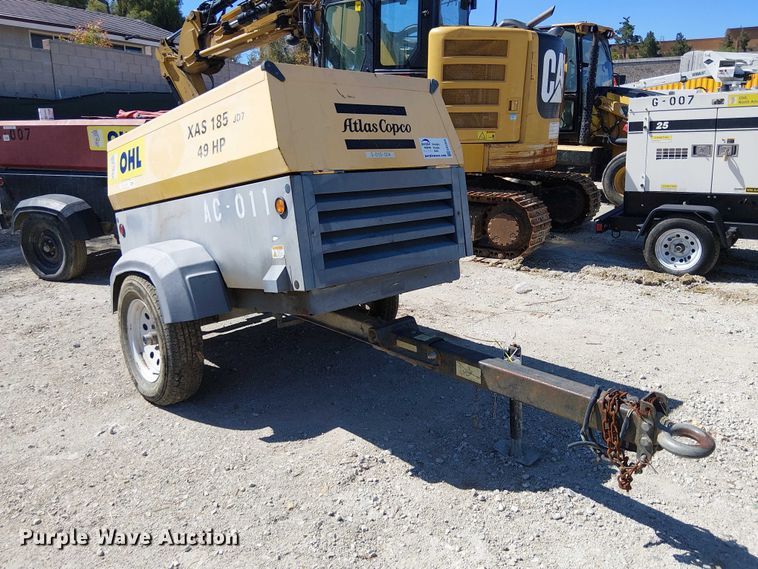 image for item EE5308 2013 Atlas Copco XAS 185 JDT TBV air compressor