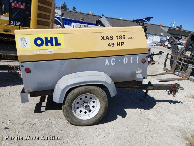 image for item EE5308 2013 Atlas Copco XAS 185 JDT TBV air compressor
