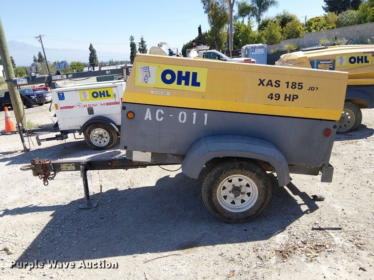 image for item EE5308 2013 Atlas Copco XAS 185 JDT TBV air compressor
