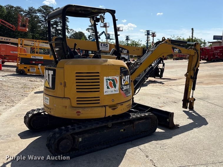image for item EF1096 2019 Caterpillar 303.5E2 CR mini excavator