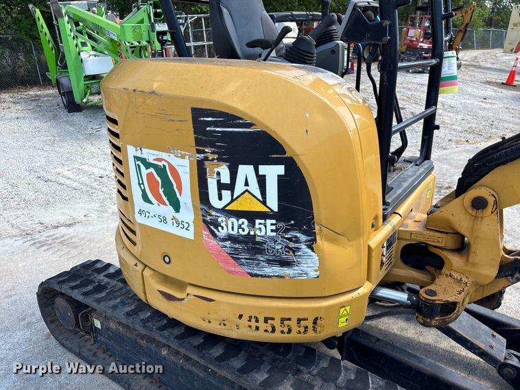 image for item EF1096 2019 Caterpillar 303.5E2 CR mini excavator