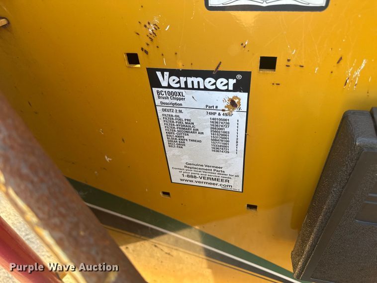 image for item EF2447 2018 Vermeer BC1000XL wood chipper