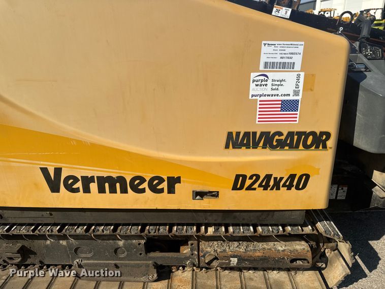image for item EF2450 2014 Vermeer D24x40II Navigator S2 directional boring unit