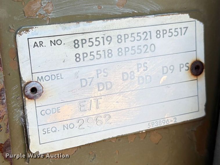 image for item EF2461 1977 Caterpillar D8K dozer