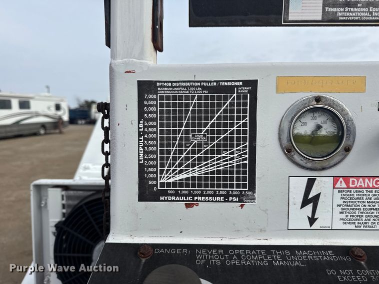 image for item EG2098 1999 TSE International DFT40B reel trailer